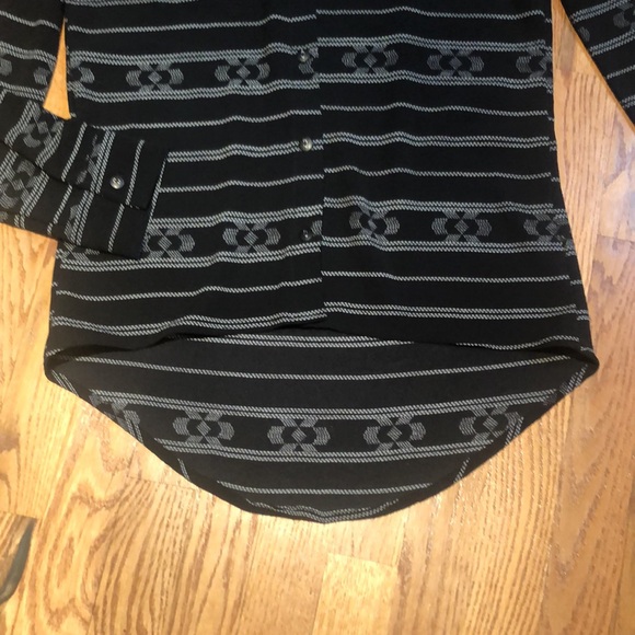 Stillwater black and white button up sz s - Picture 5 of 6